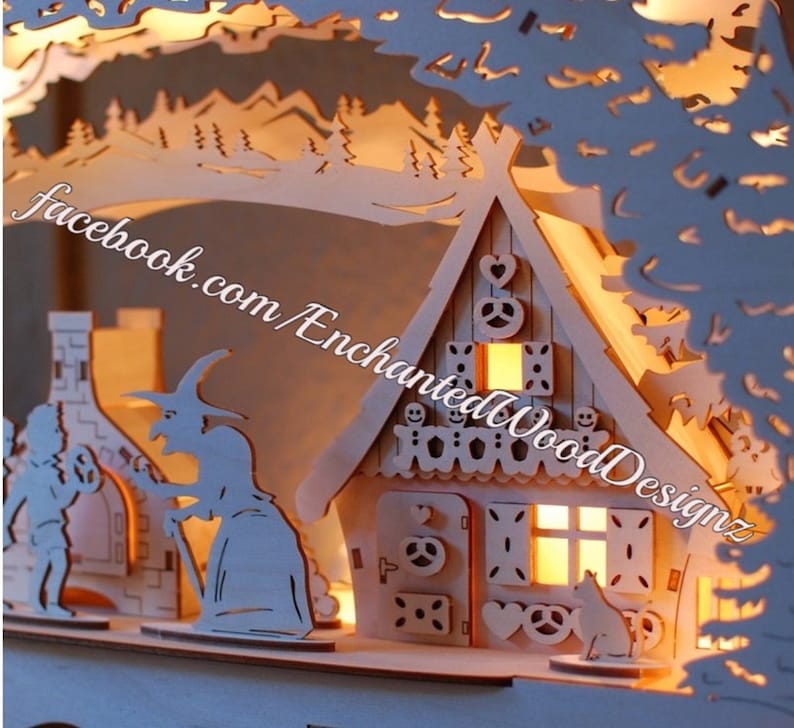 3D Candle Arch \u201cHansel /& Gretel\u201d SchwibbogenArch lamp Christmas Decor