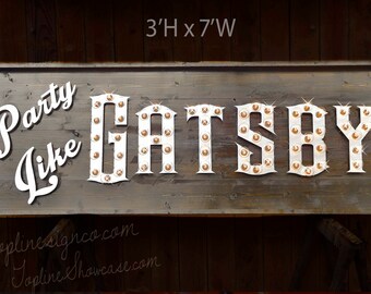 Custom Marquee Sign, custom signs, Business sign, venue sign, Marquee lighted letters & Wood background Marquee Sign
