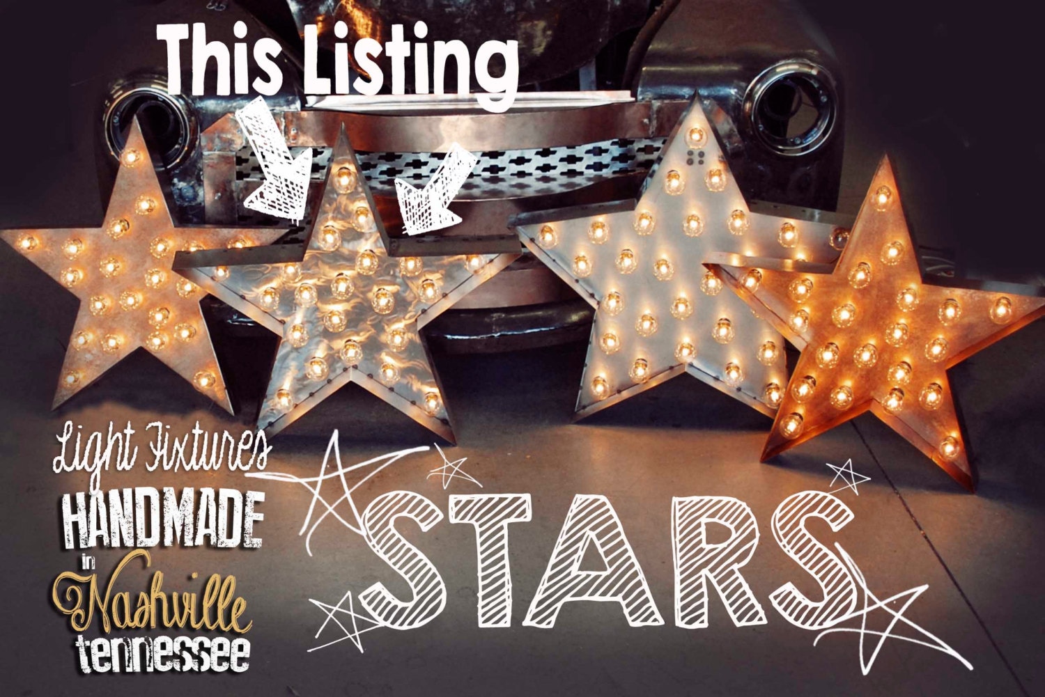 Marquee Star Marquee Letter Lighted Metal MARQUEE SIGN Marquee