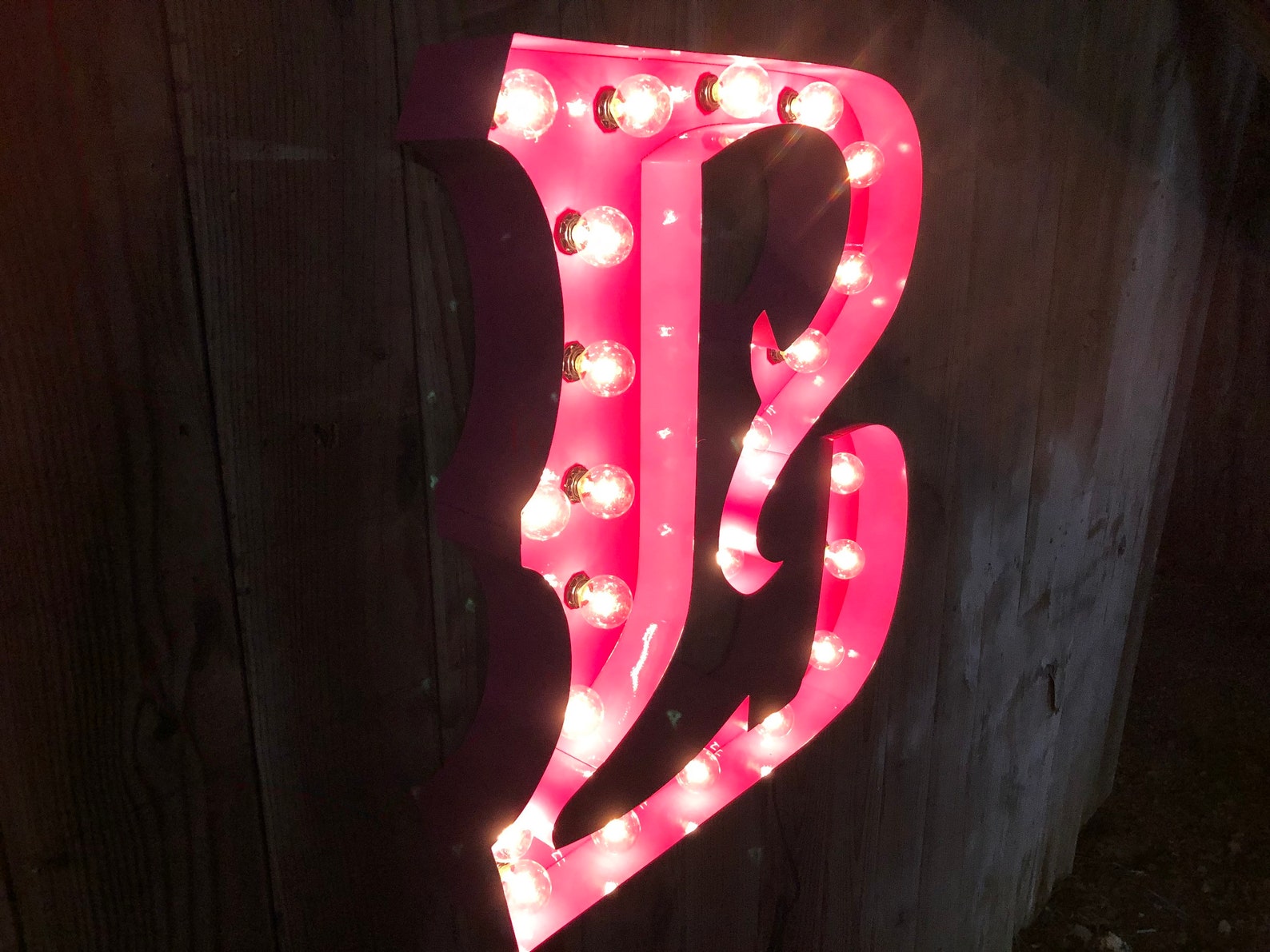 The White Company marquee letter light