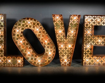 Love Marquee Package, marquee light, carnival letter, wedding sign, Lighted MARQUEE SIGN, Marquee Love Sign: Vintage Style BLOCK font