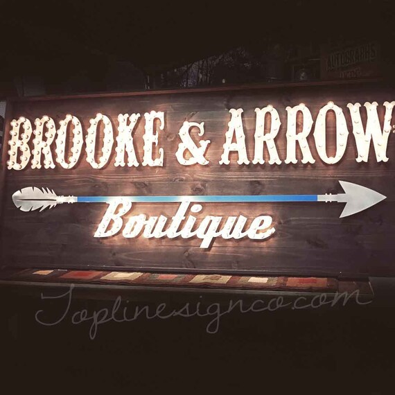 Lighted custom signs outlet