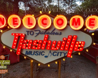 Nashville sign, Neon Signs, Custom signs, Marquee Signs, Nashville Neon Sign, Business sign, Music City Sign, Neon vintage style signs