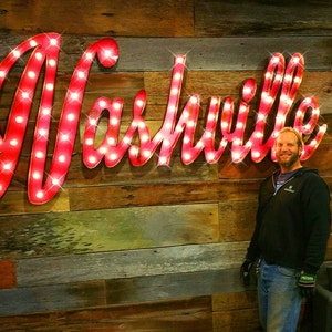 Nashville sign, Custom Signs, Nashville Marquee Sign, Marquee Sign, Marquee Lights,  Custom Signs, Marquee Light, Metal Script Marquee Sign