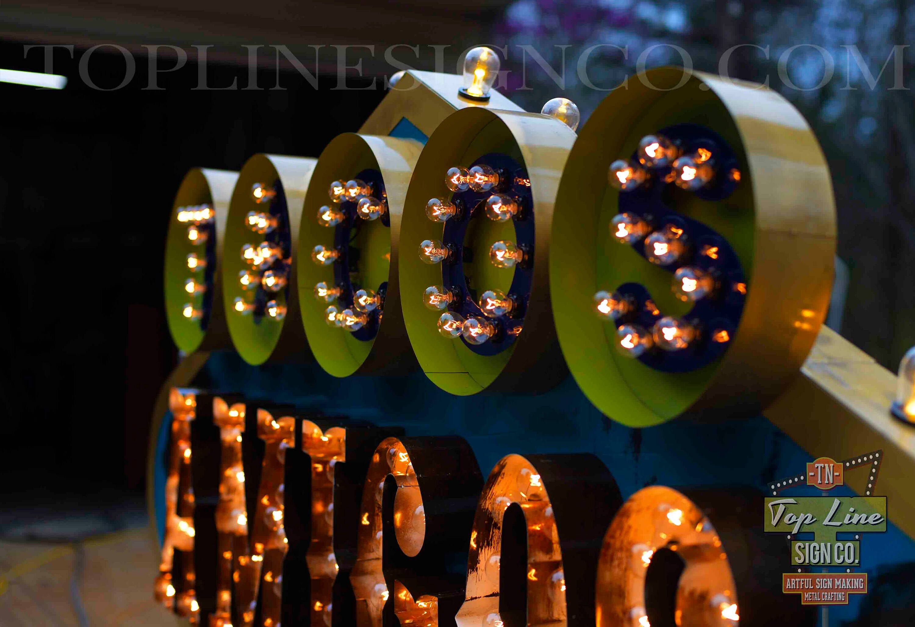 Custom Signs Las Vegas Sign Restaurant Signs Custom Marquee Etsy