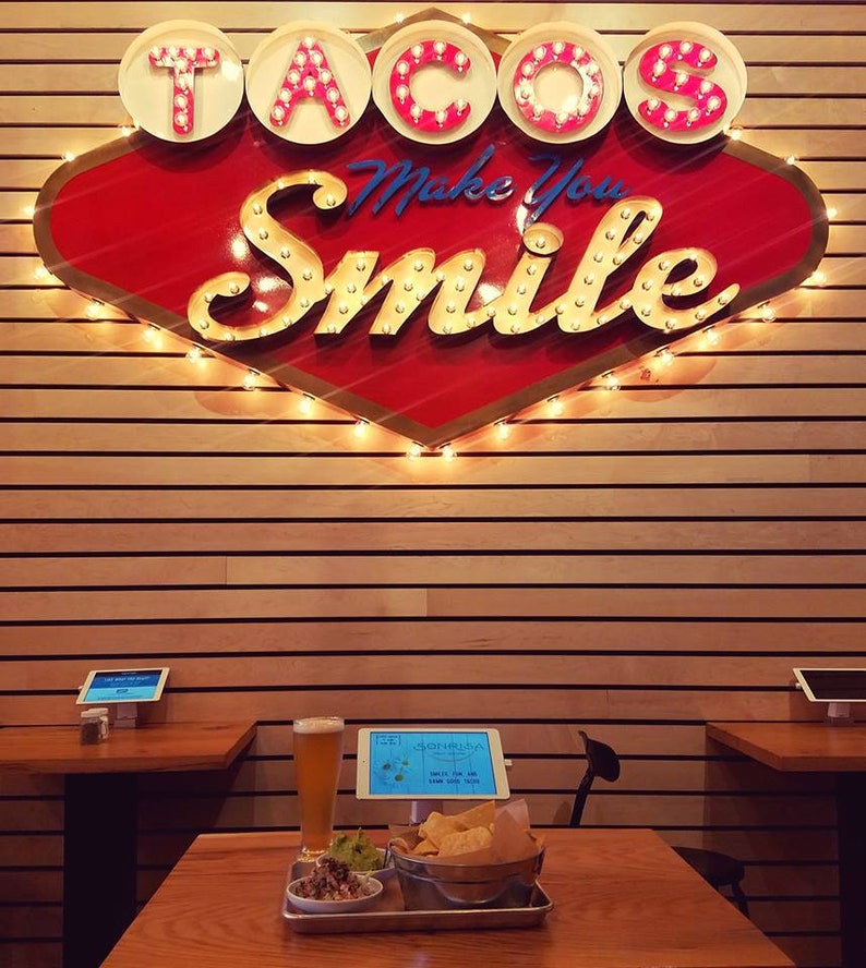 Custom Signs Las Vegas Sign Restaurant Signs Custom Marquee Etsy