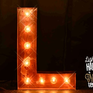 36&quot; Marquee Letter, Neon Signs, neon, Lighted MARQUEE SIGN Marquee Light, Marquee Letter, Vintage Style, Marquee Letter, Sign Block Font