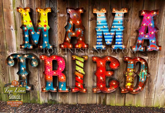 Lighted 2024 custom signs