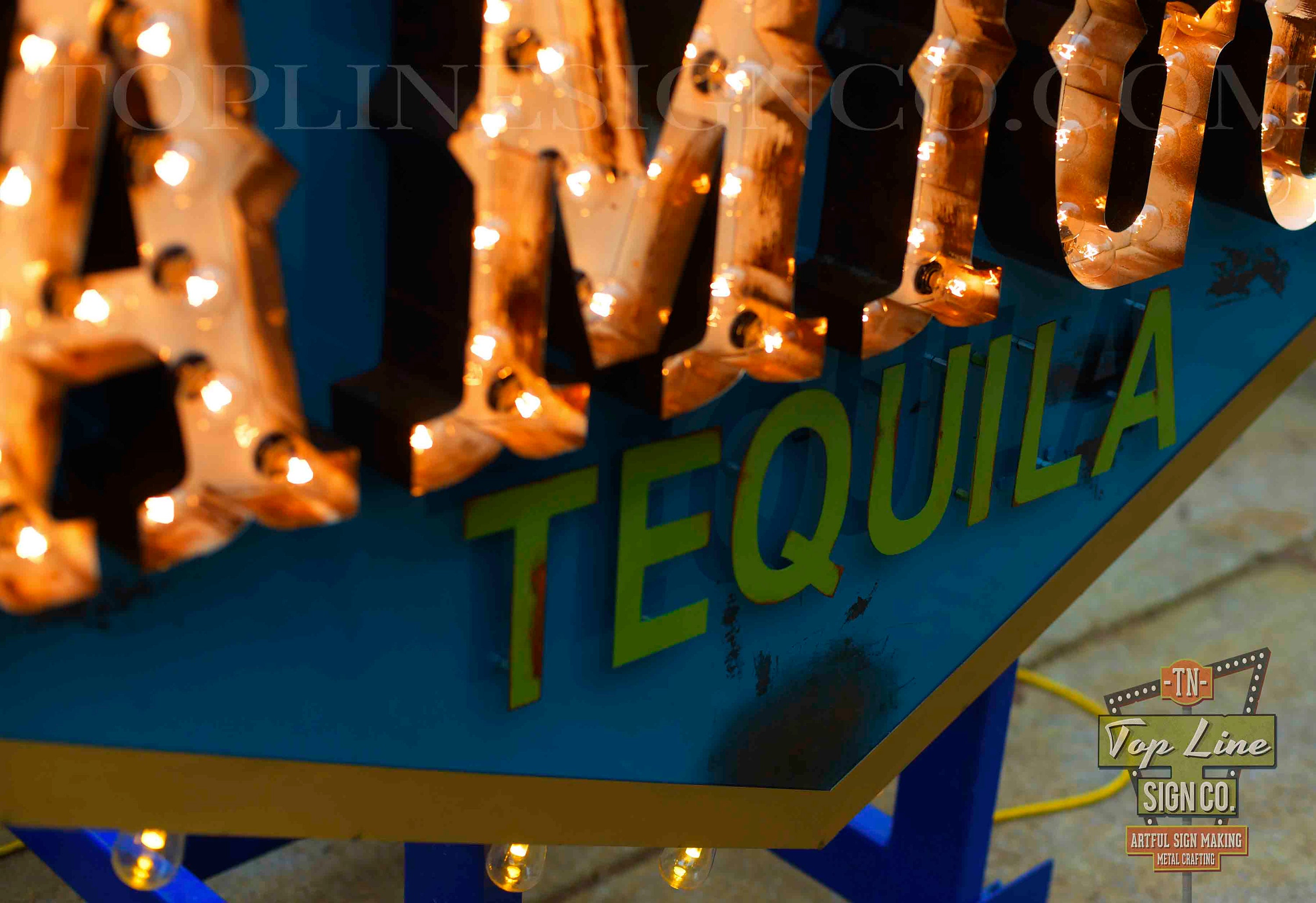 Custom Signs Las Vegas Sign Restaurant Signs Custom Marquee Etsy