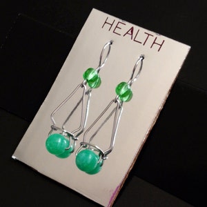Energy Stones - HEALTH - Green Quartz Earrings - Give the gift of health