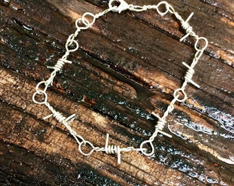 Barbed Wire Chain Link Bracelet - Unisex