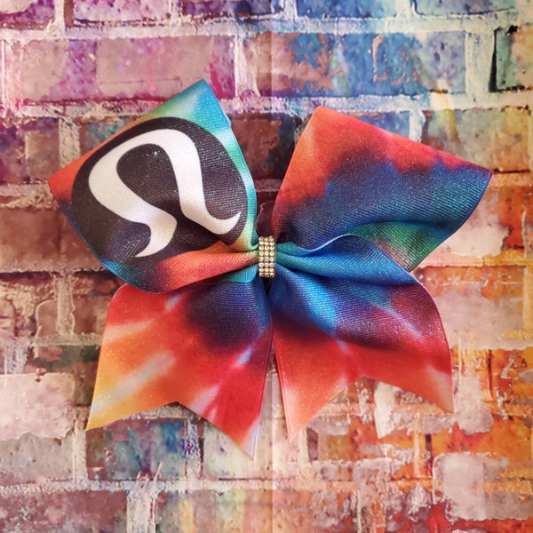 tie dye cheer bow