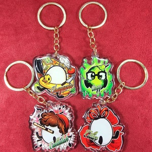 QSMP Epoxy Egg Keychain