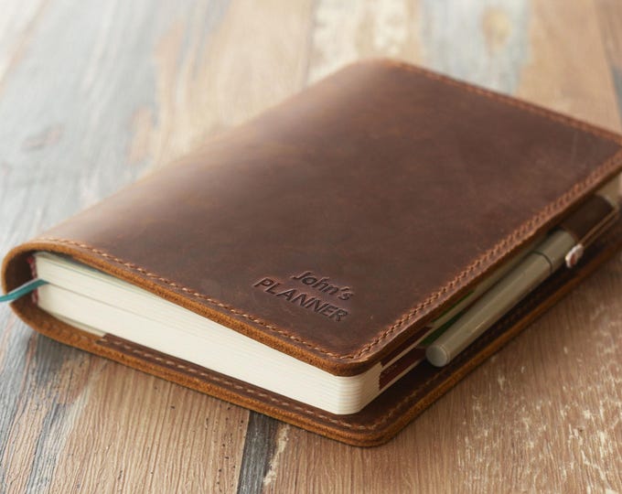 2026 Premium Slim Weekly Planner | Hobonichi Style Leather Planner - Etsy