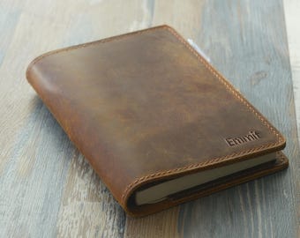 Genuine Leather A5 / B5 / A6 Journal with pen loop – Leather Refillable Journal Notebook for School, College, Work, Business Meetings