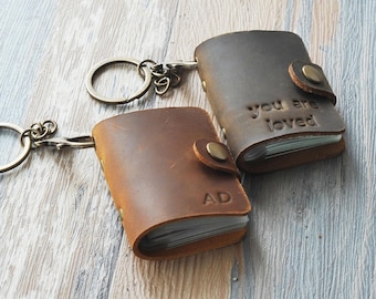 Personalized Mini Album 20 Photos Inside Album Custom Covers PERSONALISED Birthdays Anniversary Keychain