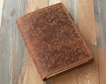 Personalized Leather Journal with Pocket and Pen Loop, 200 Pages 80gsm Thick Daily Diary for Men and Women, Great Gift for Business School