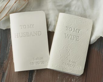 His and Hers Vows - To My Husband/Wife Personalized Vow Books