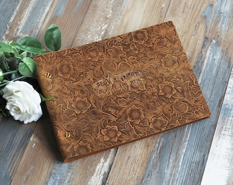 Personalisiertes Hochzeits-Gästebuch aus Leder, Hochzeit Erinnerungsbuch, Fotobooth, Fotoalbum, Hochzeitsalbum