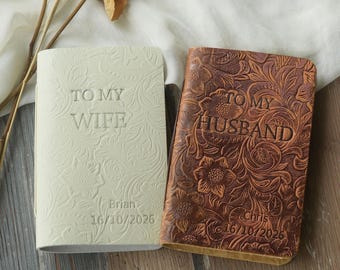 His and Hers - To My Husband/Wife Personalized Vow Books