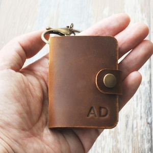 Personalized 2 Inch Mini Small Photo Album with Keychain, 20 pockets, Valentine Gift Wedding Birthday Anniversary Memory