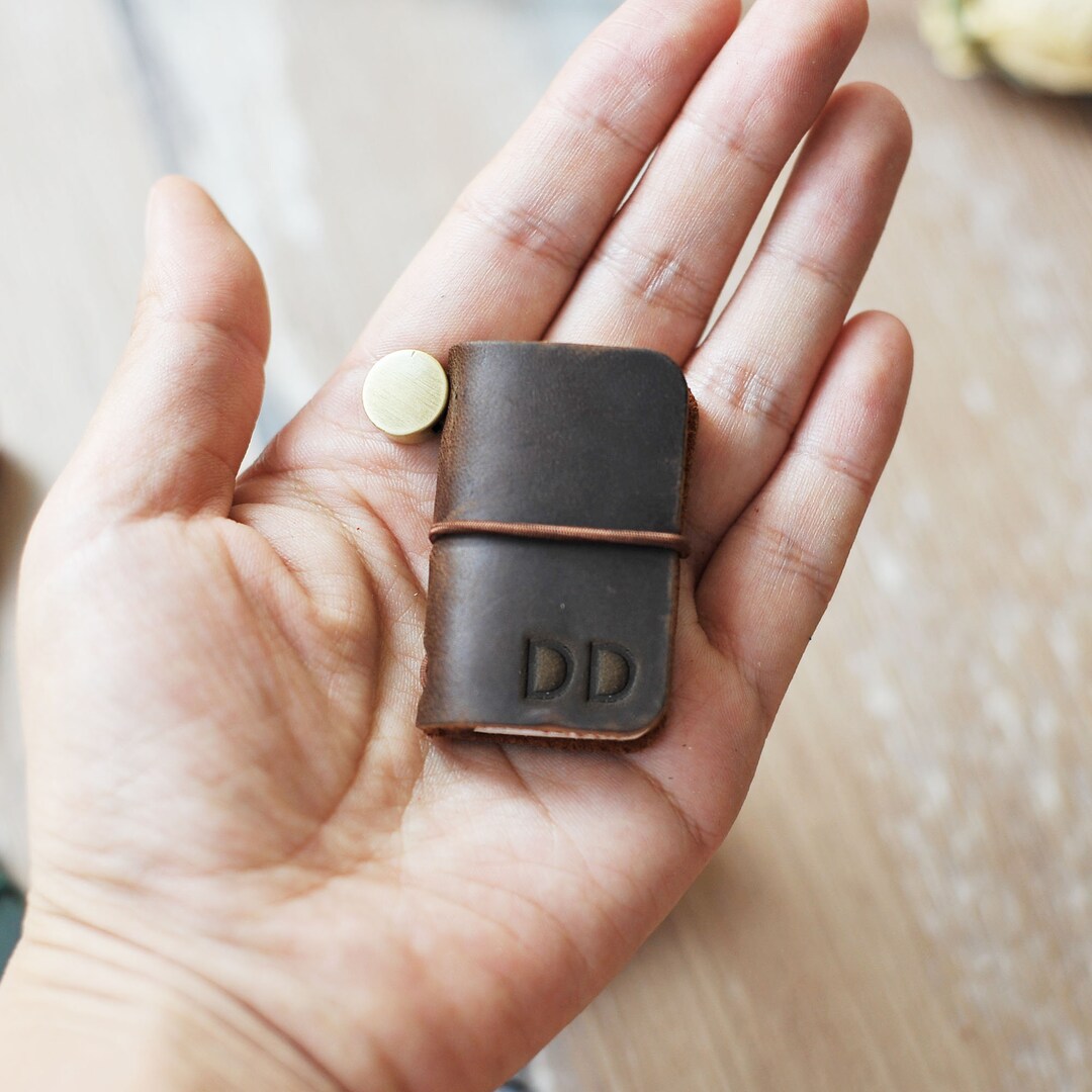 Adorable Mini Leather Journal, Personalized Leather Retro Pocket ...