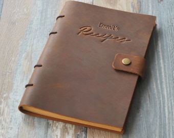 Personalised recipe book to write in your own recipes, perfect blank recipe book, personal cook book, 160 recipes, Gift for Her,
