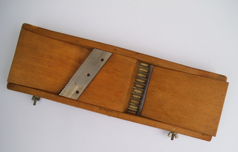 Rustic Wooden Mandolin Food Slicer. Waefa Suisse. Vegetable Etsy