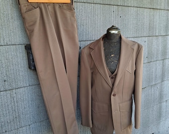 Vintage 1970er 1980er 3-teiliger Westernanzug von Lee Wald