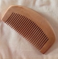Organic Natural Peachwood Pocket Travel Size Beard Comb UB's Beard Basics Anti Static Massage