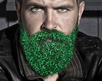 St. Patrick's Day Christmas Glitter Beard Etsy