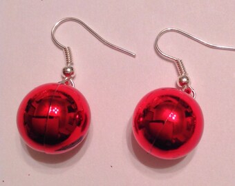 Christmas Ornament Earrings Christmas Bauble Earrings Christmas Earrings