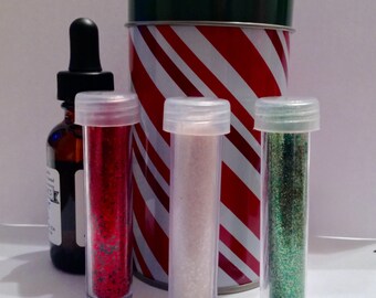 Feliz Navidad Glitter Beard Kit Gift Set Mexico Beard Glitter Kit Scent Choice 3 Large Vials Multiple Applications Organic Christmas Beard