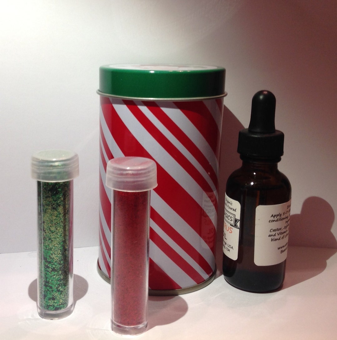 Christmas Glitter Beard Kit Gift Set Beard Glitter Kit Scent Choice 2