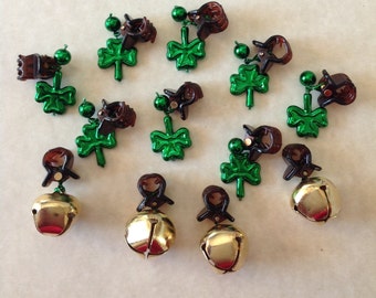 Besrd Bauble Ornaments St Patrick's Day Beard Art Baubles Shamrock Beard Ornaments Beard Bling Irish Beard Beard Bells