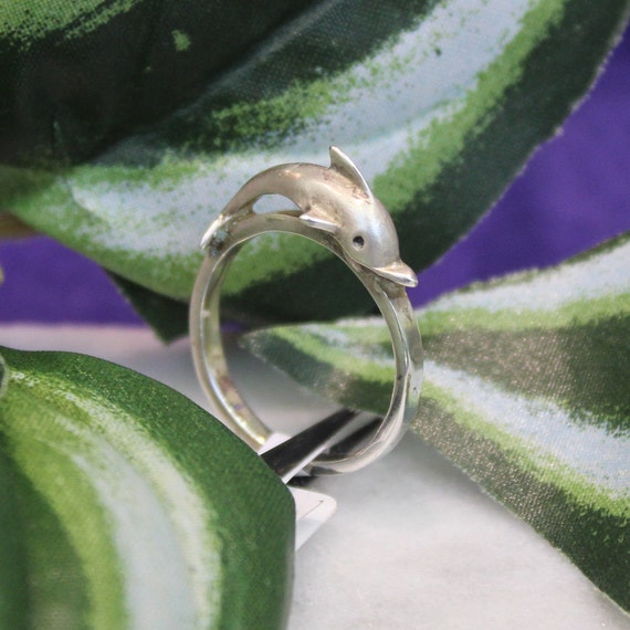 Dolphin Ring Silver Dolphin Ring Ocean Lover Beach Lover Etsy
