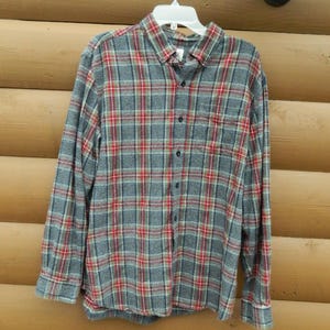 Vintage 80s L.L.BEAN Made in USA Plaid Flannel Shirt
