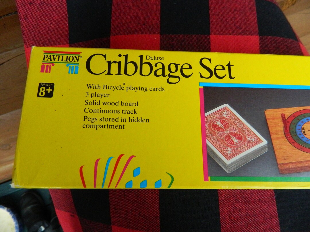 Vintage Pavilion Deluxe Cribbage Set Etsy