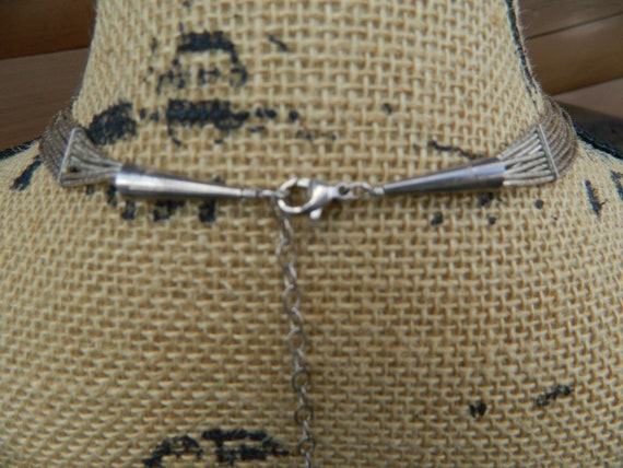 Vintage Liquid Sterling Silver Pendant Necklace -… - image 3
