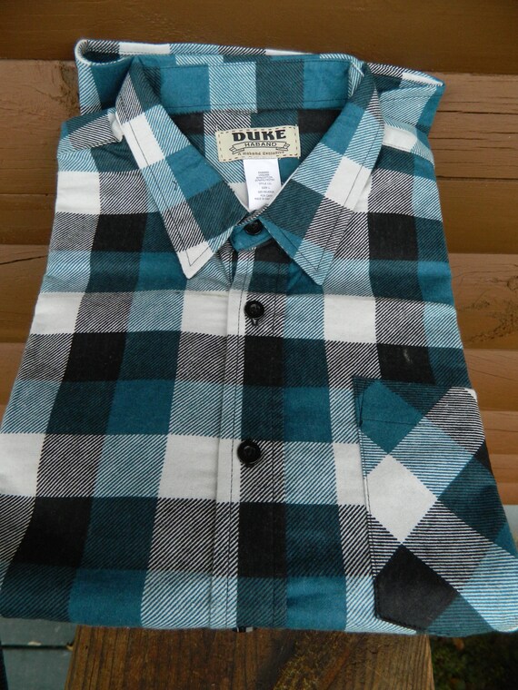 Vintage Duke Haband Mens Flannel Shirt - New Old … - image 1
