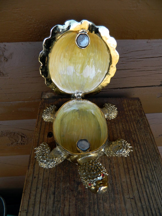 Sea YU FENG Sea Turtle Figurines Collectibles Bejeweled Shell