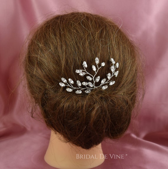Bridal Hair Pins Diamante Hair Pin Spray Crystal Hair Pins Etsy