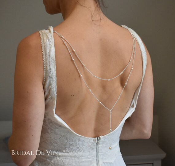 Wedding dress back chain discount