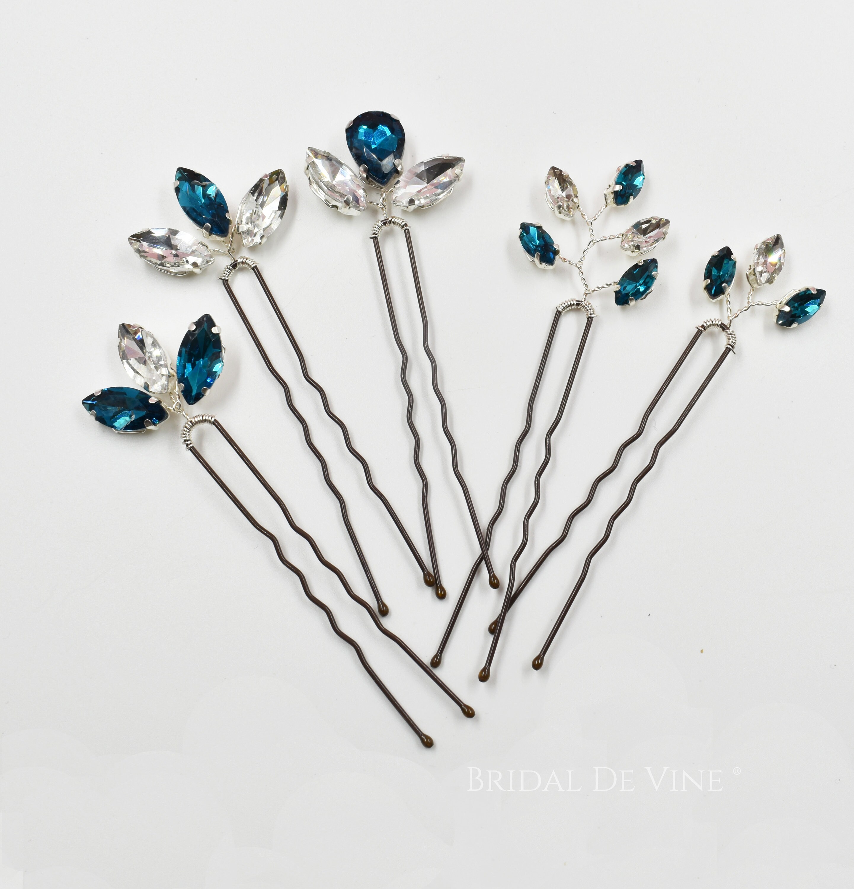 Bridal Bridesmaids Hair Pin Rhinestone Hair Accessories Etsy UK