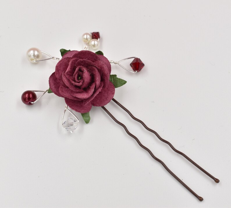 Pretty Bridal Bridesmaids Hair Pin Flower Hair Pin Etsy UK