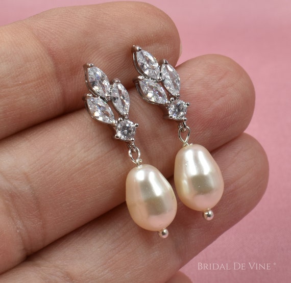 Pearl Chandelier Bridal Earring - Bridal Accessories - Laura Jayne Accessories