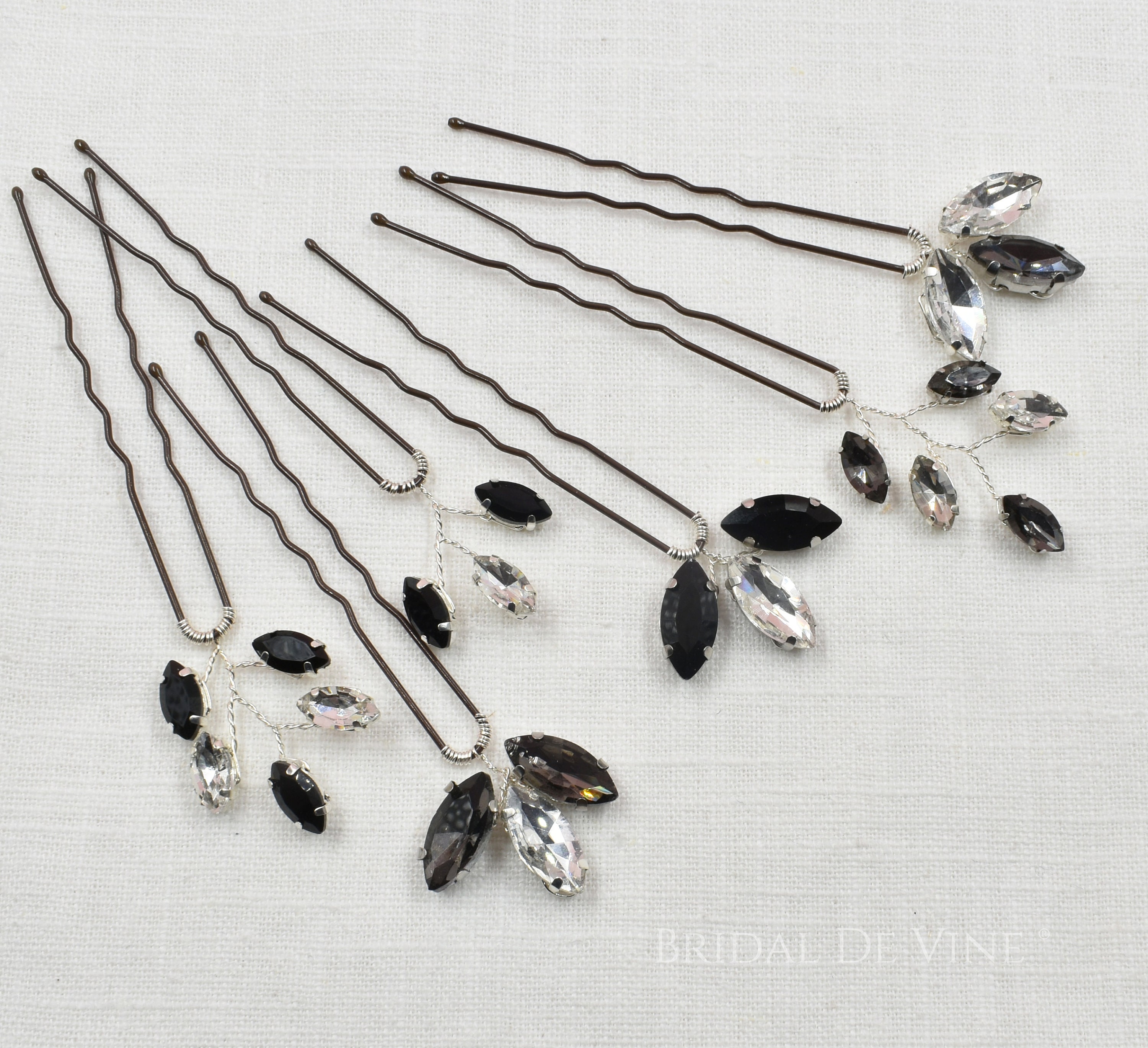 Black Diamond Jet Black Sparkly Rhinestone Bridal Hair Pin - Etsy Black Diamond Jet Black Sparkly Rhinestone Bridal Hair Pin - Etsy