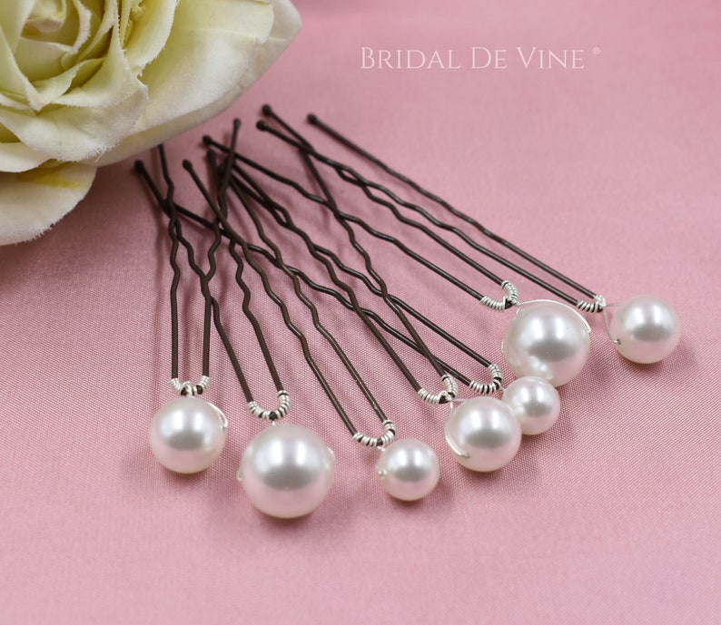 Large Classic Pearl Hair Pins High Quality Pearls Etsy UK