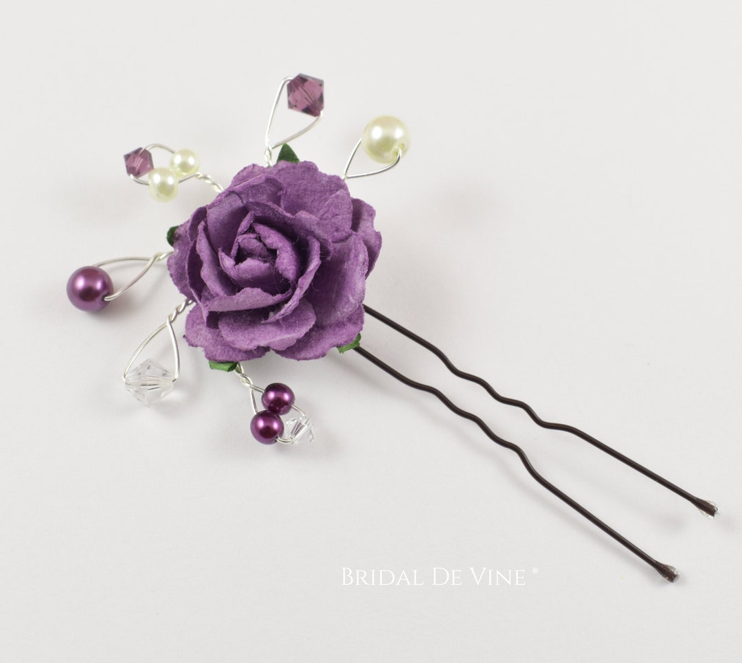 Purple Hair Pin
