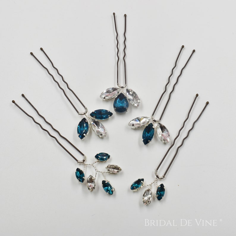 Bridal Bridesmaids Hair Pin Rhinestone Hair Accessories Etsy UK